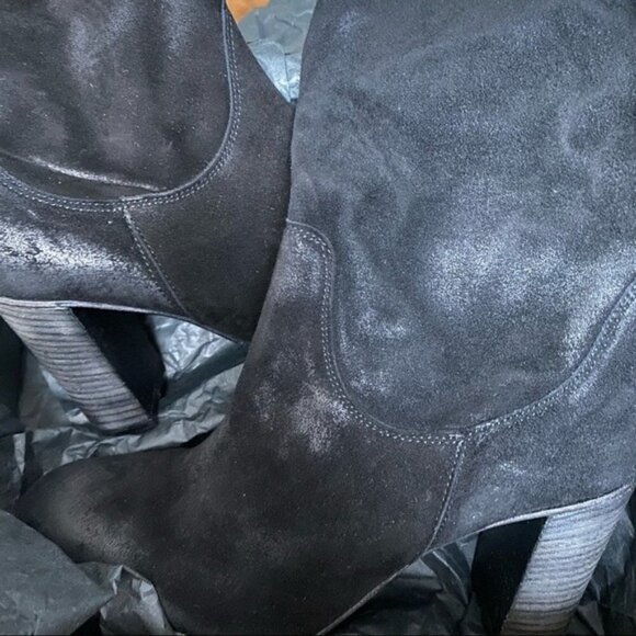 Free People FP New Dakota Leather Suede Slouchy Boot Boots Booties Heels 41 - Picture 6 of 16